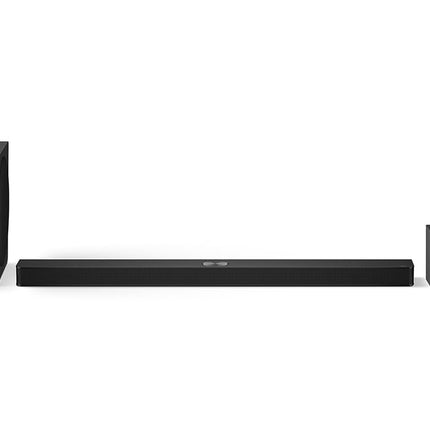 LG S90TR - nutikas heliriba, 670 W võimsus ja 7.1.3 kanalit, kaks juhtmevaba kõlarit, 3 vertikaalset kõlarit, ruumiline heli Dolby Atmos ja DTS:X, kõrglahutusega 24-bitine/96 kHz