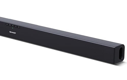 SHARP HTSB140MT 2.0 heliriba 150W (USB, Bluetooth, HDMI, optiline, AUX-sisend (3,5 mm), laius: 95 cm), õhuke disain, must