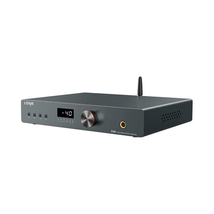 LOXJIE Hi-Res D40 DAC ja kõrvaklapivõimendi, 2xES9068AS kiip, USB/optiline/koaksiaal/AES (EBU)/I²s sisend, MQA LDAC 24bit/96kHz, APTX, SBC, AAC, THD+N -122dB