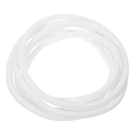 sourcing map Wire Loom Split Sleeve 5/16 inch 2.5m White Self-Wrapping Braided Sleeve UL94-V2 Flame Resistant PET Sheath for Automotive Home Cable Management