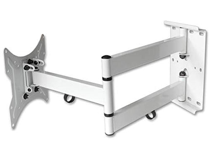 Drall universaalne teleri seinakinnitus 16–55 tolli (40–139,7 cm) jaoks – pikendatav kuni 65 cm, pööratav ja kallutatav – kinnitus LED LCD 3D HD plasmateleritele – VESA 100 200 valge Mudel: L22W