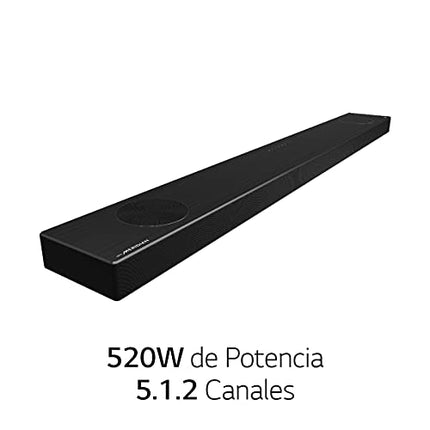 LG Electronics SP9YA teleri heliriba 520 W 5.1.2 Meridian Channel juhtmevaba subwooferiga, Bluetooth, DTS:X, Dolby Atmos, Dolby Digital, kõrgresolutsioon, AI Sound Pro, USB HDMI sisend/väljund, SP9YA.DEUSLLK, must