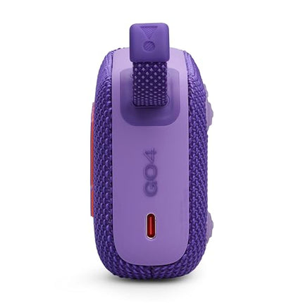 JBL Go 4 - Purple – Portable Bluetooth speaker with JBL Pro Sound, deep bass and playtime boost function – Waterproof and dustproof – 7 h battery life