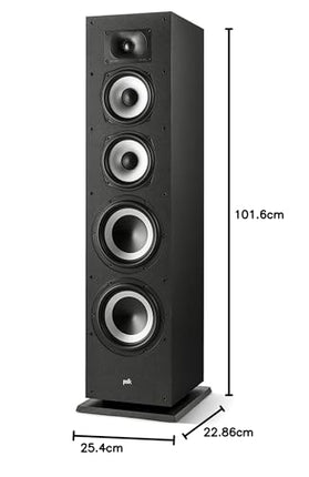 Polk Audio Monitor XT70 kõrgresolutsiooniga põrandakõlar, HiFi ja kodukino kõlar, Hi-Res sertifitseeritud, Dolby Atmos ja DTS:X ühilduv (tükk), must