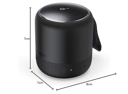 Soundcore Anker Mini 3 Bluetooth Speaker, Compact Speaker with BassUp and PartyCast Technology, USB-C, IPX7 Water Resistance, Custom EQ