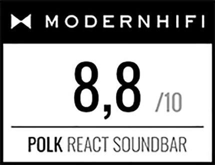 Polk Audio React Home Theater Soundbar with Alexa Built-in, Amazon Multiroom Music, DTS, Dolby Digital, Wi-Fi, Bluetooth, HDMI ARC, Optical Input, Black