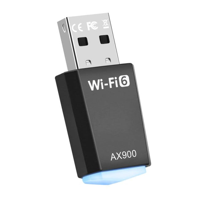AX900 USB WLAN-pulk - kahesageduslik 2,4 GHz/5 GHz WiFi 6 adapter arvutile/lauaarvutile/sülearvutile sisseehitatud draiveriga, ühildub Windows 11/10/8.1/8/7-ga