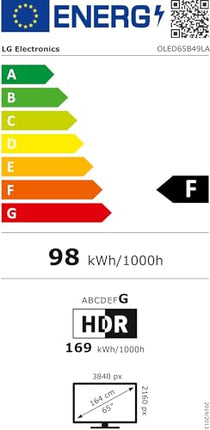LG Bundle OLED65B49LA teler 65" (165 cm) OLED-teler DS77TY 3.1.3 Dolby Atmos heliriba (400W) koos juhtmevaba subwooferiga