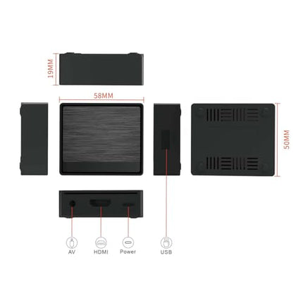 BOXPUT-Lemon TV mini-telekast, Android 12.0 telekast Androidiga, H618 Android-telekast, kahe WiFi-ga telekast Androidile, nutitelekast, 2025. aasta telekast 4k, 2 GB RAM 16 GB ROM, BT hääljuhtimispuldiga