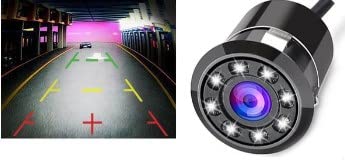 Tahavaatekaamera - 1 tk auto 8 LED-tagurduskaamerat koos varukaameraga, veekindel öise nägemisega AUHF.