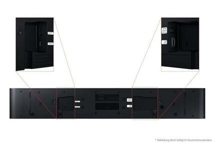 Samsung HW-S66GD 3.1-kanaliga kõik-ühes heliriba teleritele, Bluetooth-kõlar juhtmevaba Dolby Atmos 5.0 / DTS Virtual:X, Q-Symphony ja Adaptive Sound Lite'iga [2024]