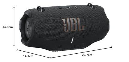JBL Xtreme 4 Music Box in Black – Portable Bluetooth Speaker with Deep Bass, AI Sound Boost and Integrated Power Bank – Waterproof and Dustproof – 24 Hour Playtime