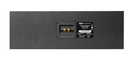 ELAC Debut 2.0 keskkõlar C5.2, kõlar muusika esitamiseks stereosüsteemi kaudu, 5.1 ruumilise heli süsteem, suurepärane heli ja kvaliteetne disain, kahesuunaline kõlar, must dekoor