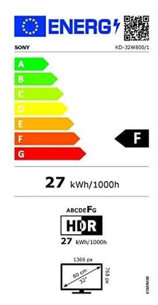 Sony BRAVIA, KD-32W800, 32-tolline televiisor, LED, 2K HDR, Android TV, nutiteler