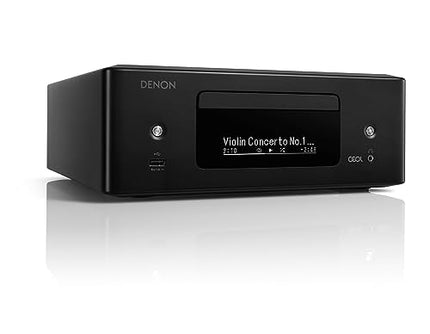 Denon RCD-N12DAB kompaktne helisüsteem, HiFi võimendi, CD-mängija, internetiraadio, muusika voogedastus, HEOS multiroom, Bluetooth ja Wi-Fi, AirPlay 2, Alexa ühilduv, 2 optilist TV sisendit, DAB+ raadio