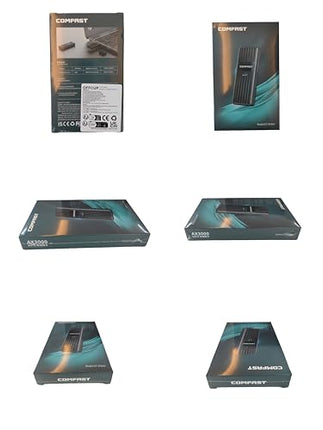 OFFCUP USB WLAN-i mälupulga adapter arvutile, WiFi 6E adapter AX3008 internetipulk 5400Mbps USB 3.0 kolme sagedusribaga 2,4 GHz/5 GHz/6 GHz koos 2 x 5 dBi antenniga, 5 dBi WPA3 krüptimisega, ühildub Windows 10/11-ga