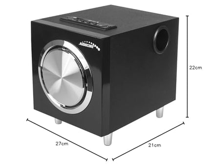 Audiocore AC790 2.1 multimeedia kõlarisüsteem 15W (RMS) kõlar subwoofer Bluetooth raadio AUX SD-kaardi pesa USB