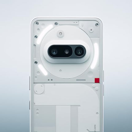 Nothing Phone (3a) 256 GB - mobiiltelefon Essential Space'iga, 50 MP põhikaamera, 32 MP esikaamera, 30x ülisuumi, 12 GB muutmälu, pika aku tööea ja 6,77-tollise painduva FHD+ AMOLED-ekraaniga - valge