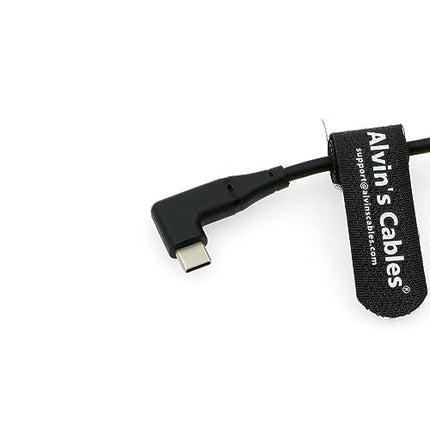 Alvin's Cables täisnurga all USB-C Type-C PD - DC toitekaabel PD laadimiskaabel Blackmagic Video Assist monitorile 30 cm
