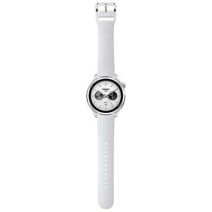 Xiaomi Watch S4, AMOLED-ekraan, 3,6 cm (1,43 tolli), aku tööiga kuni 15 päeva, täiustatud spordirežiimid, hõbedane