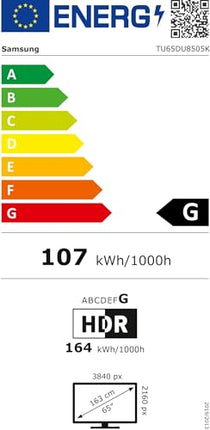 SAMSUNG 65DU8505 LED-teler 65 (165 cm) 4K UHD 3840 x 2160 HDR nutiteler Mängukeskus 3 x HDMI WLAN
