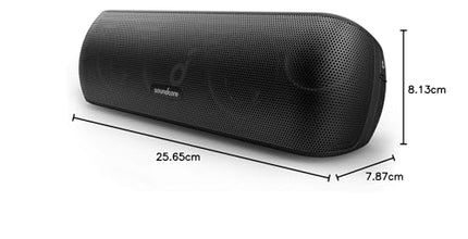 Soundcore Motion+ Bluetooth HiFi Speaker with Hi-Res 30W Audio, Intense Bass, Wireless, with App, USB-C Connectivity, Flexible EQ, 12h Battery Life, IPX7 Water Resistance (Black)
