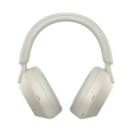 Sony WH-1000XM5 juhtmevabad Bluetooth-mürasummutavad kõrvaklapid (30-tunnine aku, puutetundlik andur, rakendus Headphones Connect, kiire laadimine, Amazon Alexa jaoks optimeeritud, mikrofoniga peakomplekt) hõbedased