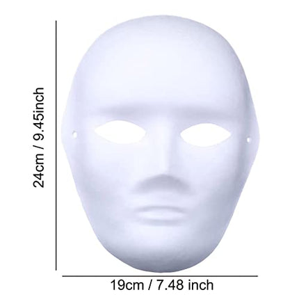 Valge isetegemise mask, käsitsi maalitud mask, karnevalimask, isetegemise maskipeo mask, valge mask, värvimata kassimaskid, rebasemask, cosplay maskid, kostüümimask, tühi mask maskipeoks, 10 tk pakis (mehed)