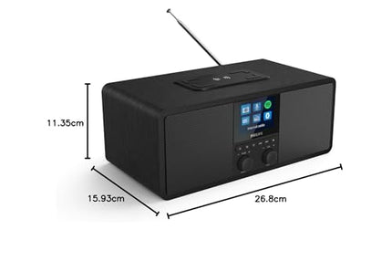 Philips R8805/10 internetiraadio DAB+ ja FM-iga | Spotify Connect ja Bluetoothi ​​voogedastus | Juhtmevaba Qi laadimisalus ja USB-port | Äratuskell ja unetaimer