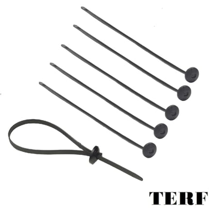 TERF® šassiikaablisidemed, 370 mm x 7,6 mm, nailon, autodele, šassiile, autodele, paatidele, haagisele, kaablisidemetele, juhtmestiku klambritele, mähistele, kodule, kontorile, töökojale, laole, isetegemisele, mustad, 10