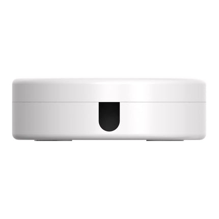 Hama cable box, round (suitable for wall mounting, desk, office, home, etc., integrated cable guide, easy cable management, cable protection, flat) white