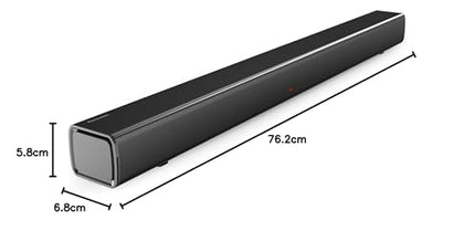 Panasonic SC-HTB100 Slim Soundbar for dynamic sound with Bluetooth, USB, HDMI and AUX connectivity, Black