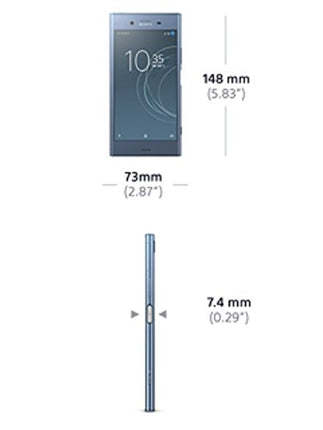 Sony Xperia XZ1 nutitelefon (13,2 cm (5,2 tolli) Triluminos ekraan, 19MP kaamera, 64 GB salvestusruum, Android) hõbedane - saksa versioon