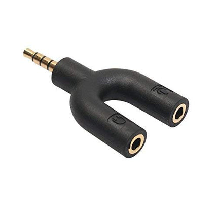 PROtastic Audio Splitter 3,5 mm audiopesa kõrvaklappide mikrofoni 2-suunaline Y-jaotur iPhone'i, iPadi ja iPodi jaoks