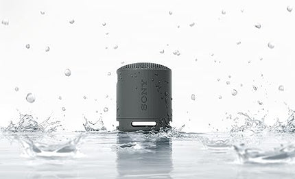 Sony SRS-XB100 - Wireless Bluetooth speaker, portable, lightweight, compact, outdoor, travel, durable, IP67 waterproof and dustproof, 16-hour battery life, carrying strap, hands-free function, black