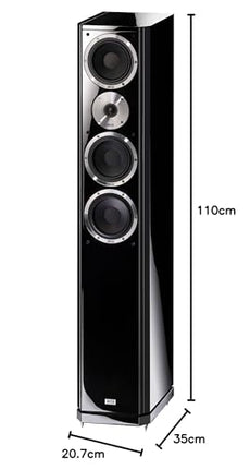 Heco 1347061 Aleva GT 602 floorstanding loudspeaker (180/320 Watt) piano black
