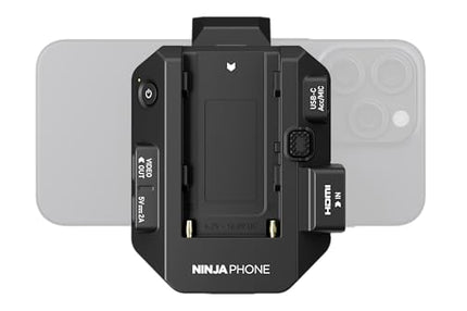 ATOMOS Ninja Phone – Professional HDMI-to-USB-C Video Recorder &amp; Monitor for iPhone 15 Pro/Pro Max – 10-bit ProRes Recording, Mobile Streaming – Ideal for Filmmakers &amp; Content Creators