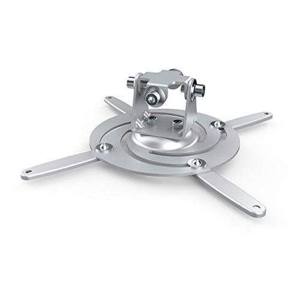 PureMounts Spider-Plus projektori laekinnitus, kallutatav 25°, pööratav, kaugus laest: 225 mm, maksimaalne kandevõime 15 kg, aukude vahe 180-310 mm, hõbedane