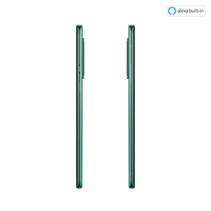 OnePlus 8 Pro 5G 12 GB RAM 256 GB SIM-kaardita nutitelefon kolmekordse kaamera, kahe SIM-kaardi ja integreeritud Alexaga. Glacier Green - 2-aastane garantii.
