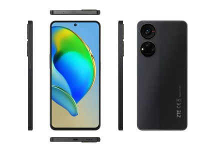 ZTE nutitelefon Blade V40 S 4G (16,94 cm (6,67 tolli) FHD+ ekraan, 4G LTE, 4 GB RAM ja 128 GB sisemälu, 50 MP põhikaamera ja 16 MP esikaamera, kahe SIM-kaardiga, Android 12) must, 123404101007