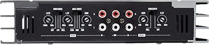 Excalibur X600.2 - 2-kanaliline autovõimendi - 2x 600-vatine Mosfeti HiFi sõiduki võimendi bassivõimendiga - maksimaalselt 1200 vatti - 2 oomi reguleeritav crossover.