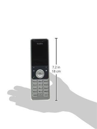 Yealink W56H IP DECT telefonitoru värvilise ekraaniga (2,4-tolline TFT värviline ekraan), baasjaam Etherneti pordiga, hõbedane/must