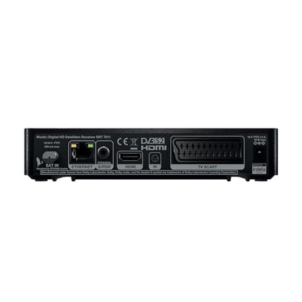 STRONG - Digital HD Satellite Receiver SRT 7511 - Satellite Receiver for ORF including card (simpliTV), DVB-S2 Full HD - Dolby Audio - USB &amp; SCART connections - Only for Austria - Black