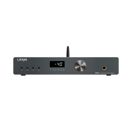 LOXJIE Hi-Res D40 DAC ja kõrvaklapivõimendi, 2xES9068AS kiip, USB/optiline/koaksiaal/AES (EBU)/I²s sisend, MQA LDAC 24bit/96kHz, APTX, SBC, AAC, THD+N -122dB
