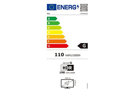 TCL 65C641, 65-tolline QLED-teler, 4K Ultra HD, Google TV (Dolby Vision ja Atmos, liikumise selgus, käed-vabad hääljuhtimine, ühildub Google Assistant ja Alexaga)