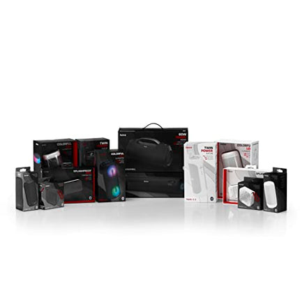 Hama Bluetooth-muusikakarp SoundBarrel (Bluetooth-kõlar, veekindel vastavalt IPX6 standardile, kaasaskantav muusikakarp 60 W, 12-tunnine aku, toiteplokk) must