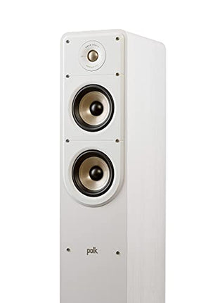 Polk Audio Signature Elite ES50 kõrgresolutsiooniga HiFi põrandakõlar kodukinole, Hi-Res sertifitseeritud, Dolby Atmos ja DTS:X ühilduv (tükk), valge