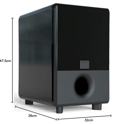 mivoc Hype 10 G2 HiFi aktiivne subwoofer must 10 tolli 300W 20 kuni 180Hz kodukino ja muusika jaoks