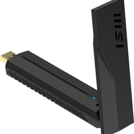 MSI BE6500 WiFi 7 USB Adapter - Wi-Fi up to 2880 Mbps (6 GHz) + 2880 Mbps (5 GHz) + 688 Mbps (2.4 GHz), MU-MIMO, adjustable antenna - Wired mount included