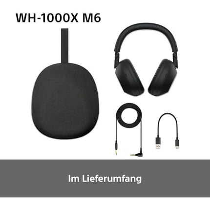 Sony lipulaev WH-1000XM6 mürasummutavad juhtmevabad kõrvaklapid, iseloomulik kõrglahutusega heli, ülim mugavus, kokkupandav disain, vastupidav ümbris, 30-tunnine aku, iOS ja Android - hõbedane